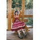 Yolanda Cranberry And Four-Leaf Clover Cardigan Skirt JSK and OP(Reservation/3 Colours/Full Payment Without Shipping)